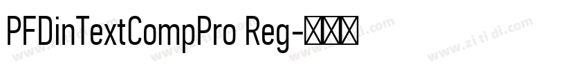 PFDinTextCompPro Reg字体转换